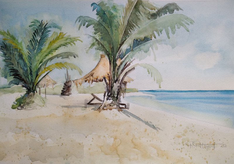 Landscape 13, Painting Petrović Radmila