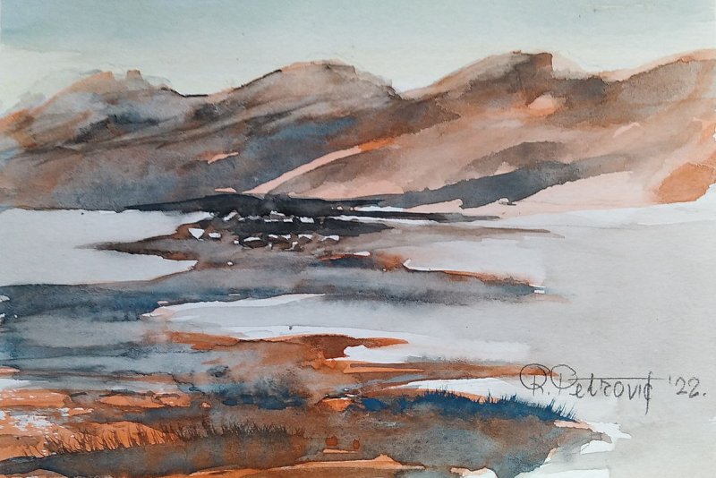 Landscape 19, Painting Petrović Radmila
