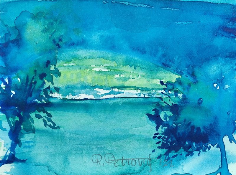 Landscape 20, Painting Petrović Radmila