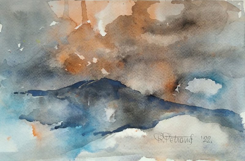 Landscape 21, Painting Petrović Radmila