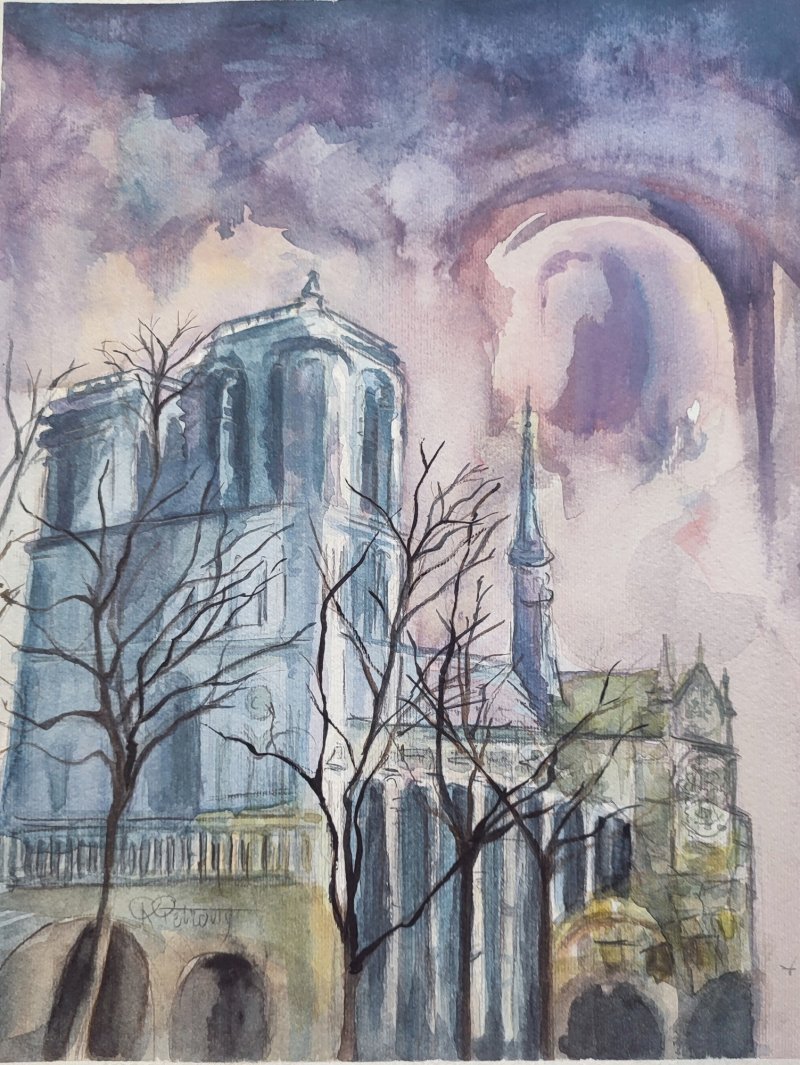 The castle, Painting Petrović Radmila