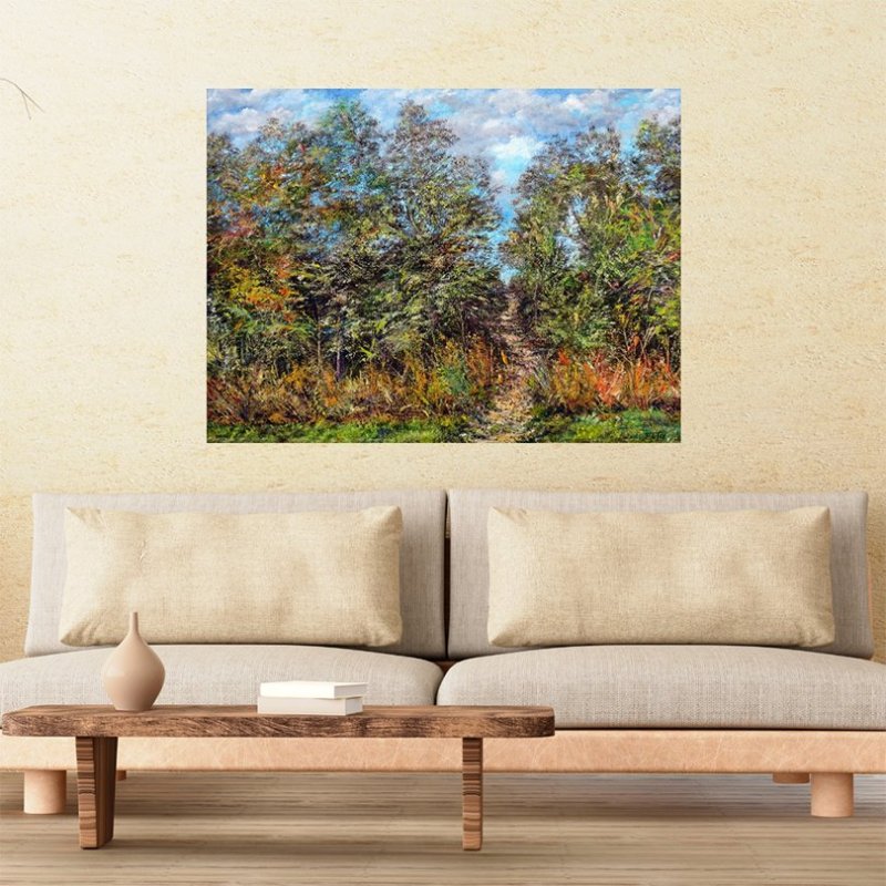 Over the hill, Painting Milosevic Predrag Pedja