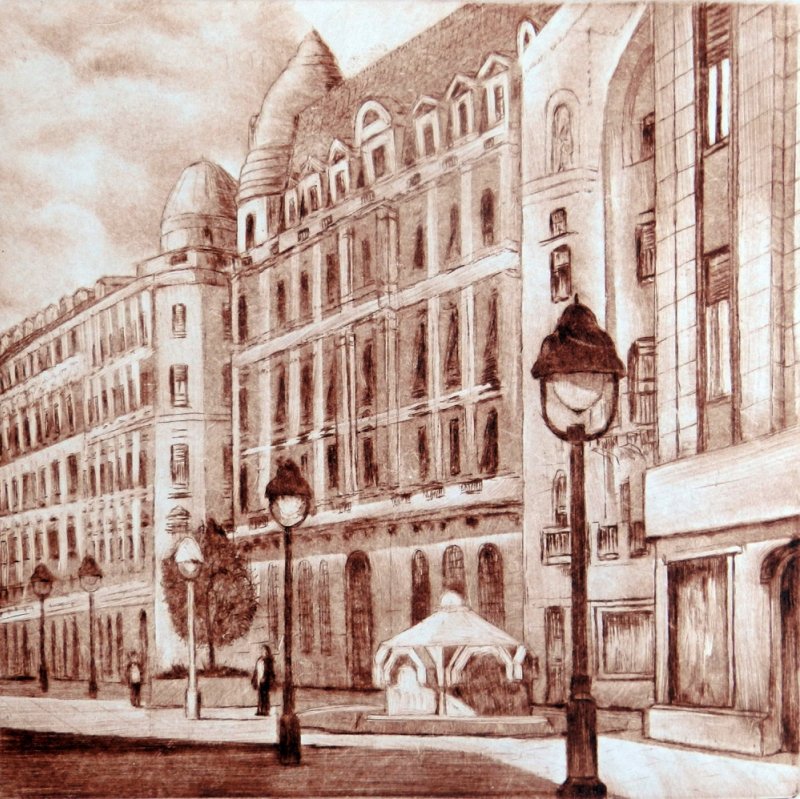 Prince Mihailo Street 1, Belgrade, Painting Milosevic Predrag Pedja