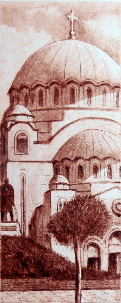 Temple of Saint Sava, Painting Milosevic Predrag Pedja