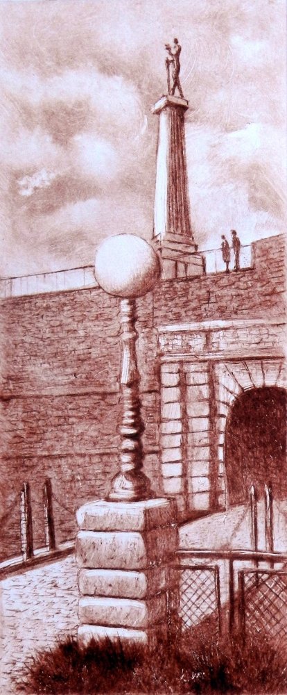 Monument `Winner` 2, Belgrade, Painting Milosevic Predrag Pedja