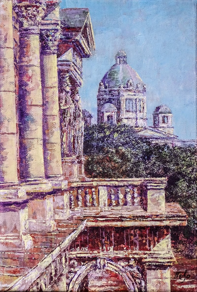 Old Palace, Belgrade, Painting Milosevic Predrag Pedja