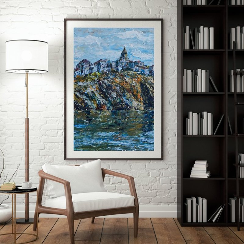 SEASIDE CITY, Painting Milosevic Predrag Pedja