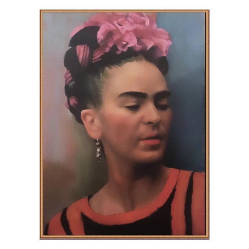Portrait of Frida Kahlo, Painting Ksenija Nedra