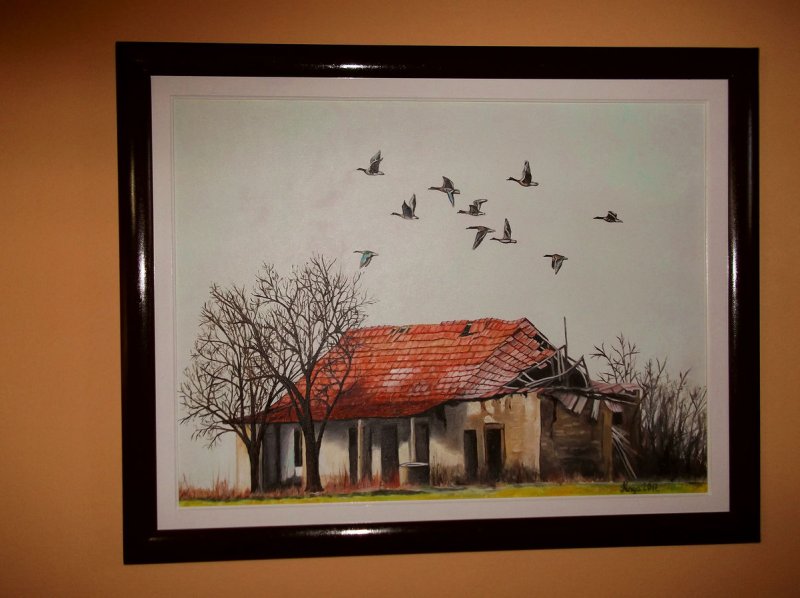 Old age, Painting Fekete Kormos Kinga