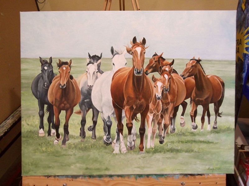 Gallop, Painting Fekete Kormos Kinga