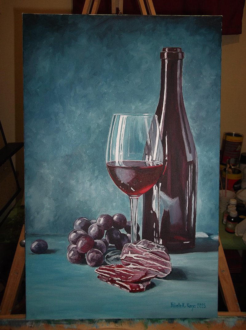 Morning still life, Painting Fekete Kormos Kinga