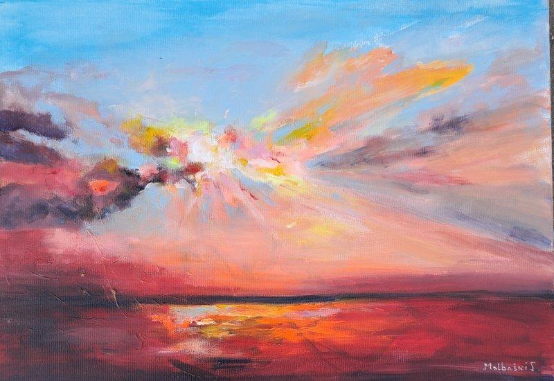 sunset 1, Painting Malbaski Jelena
