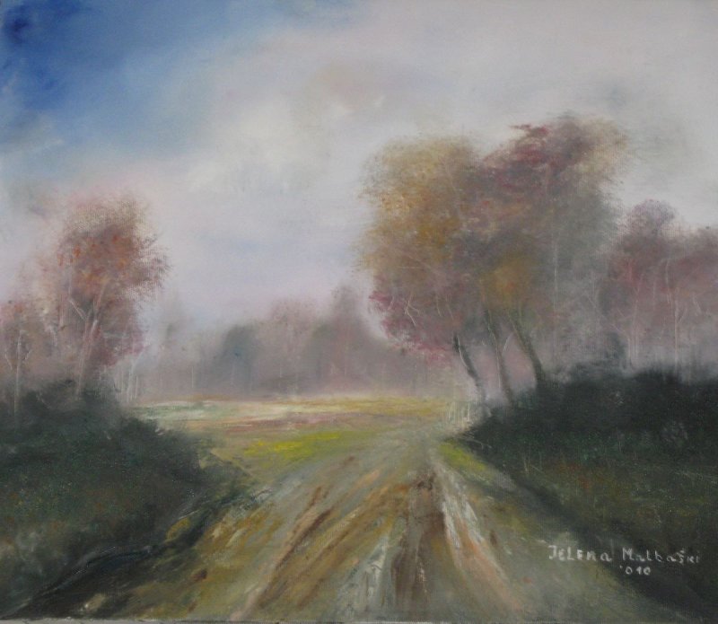 ``SOMEWHERE FAR`, Painting Malbaski Jelena