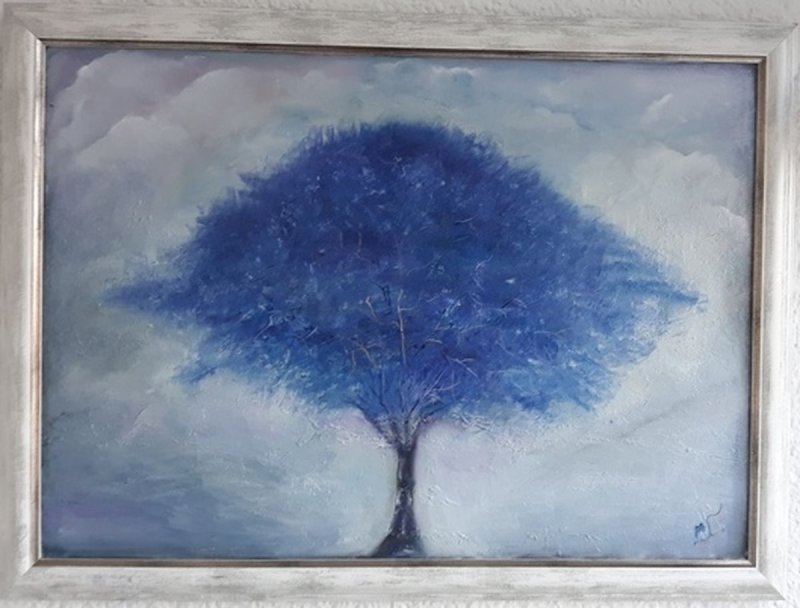 BLUE WOOD, Painting Lisinac Milka