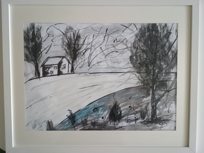 landscape, Painting Lisinac Milka