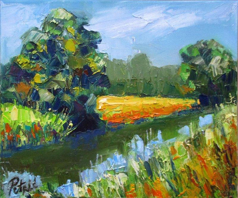 River motif, Painting Petrić Gordan
