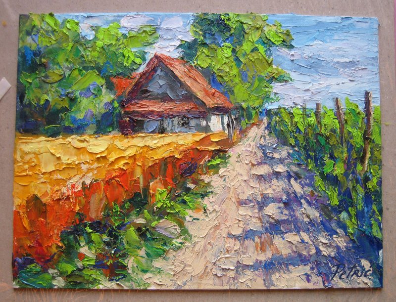 Kuća na kraju sela, Slika Petrić Gordan