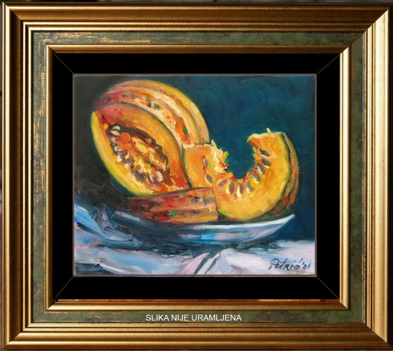 Pumpkin On The Table, Painting Petrić Gordan