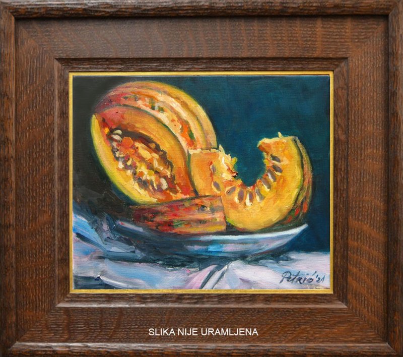 Pumpkin On The Table, Painting Petrić Gordan