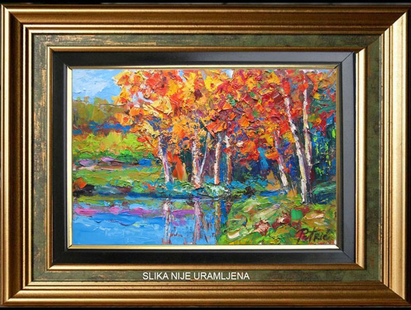 Autumn treetops, Painting Petrić Gordan