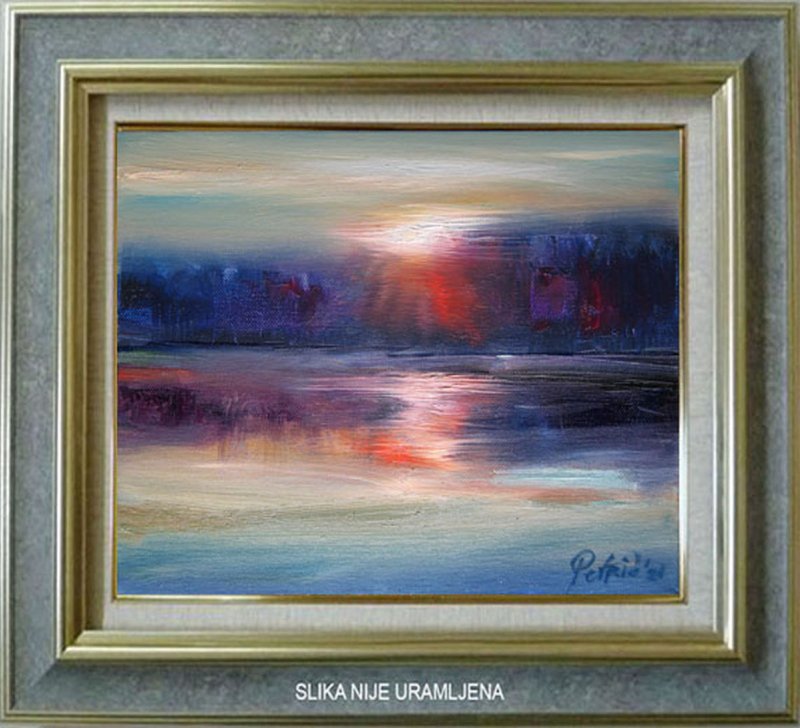 Sunset reflection, Painting Petrić Gordan