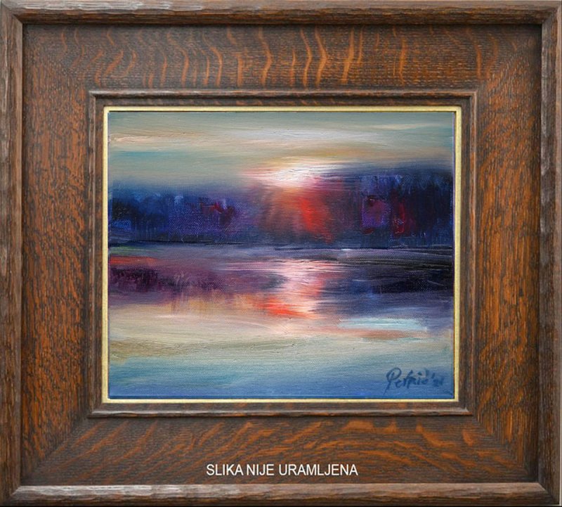 Sunset reflection, Painting Petrić Gordan