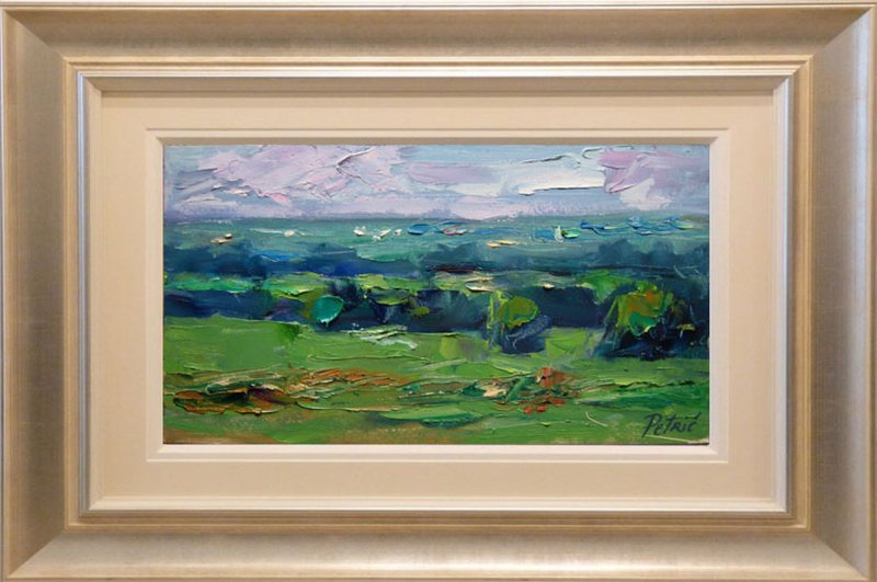 Panoramic view of the fields, Painting Petrić Gordan