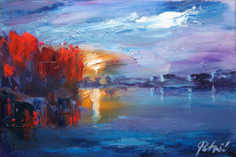 Sunset, Painting Petrić Gordan