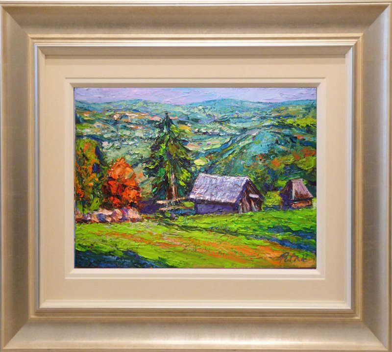 Old mountain house, Painting Petrić Gordan