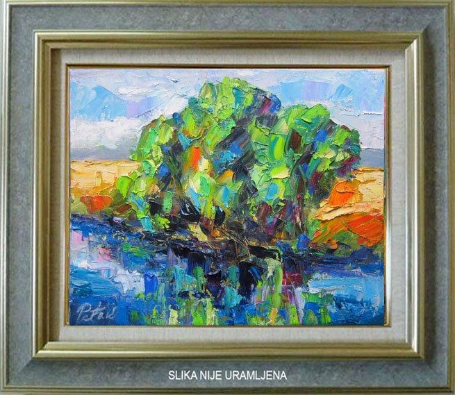 Stabla na obali, Painting Petrić Gordan