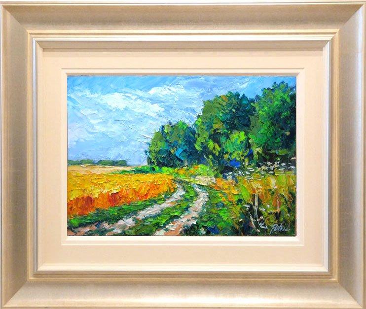 A path next to a wheat field, Painting Petrić Gordan