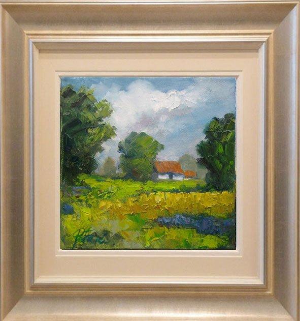 Farm in the spring, Painting Petrić Gordan
