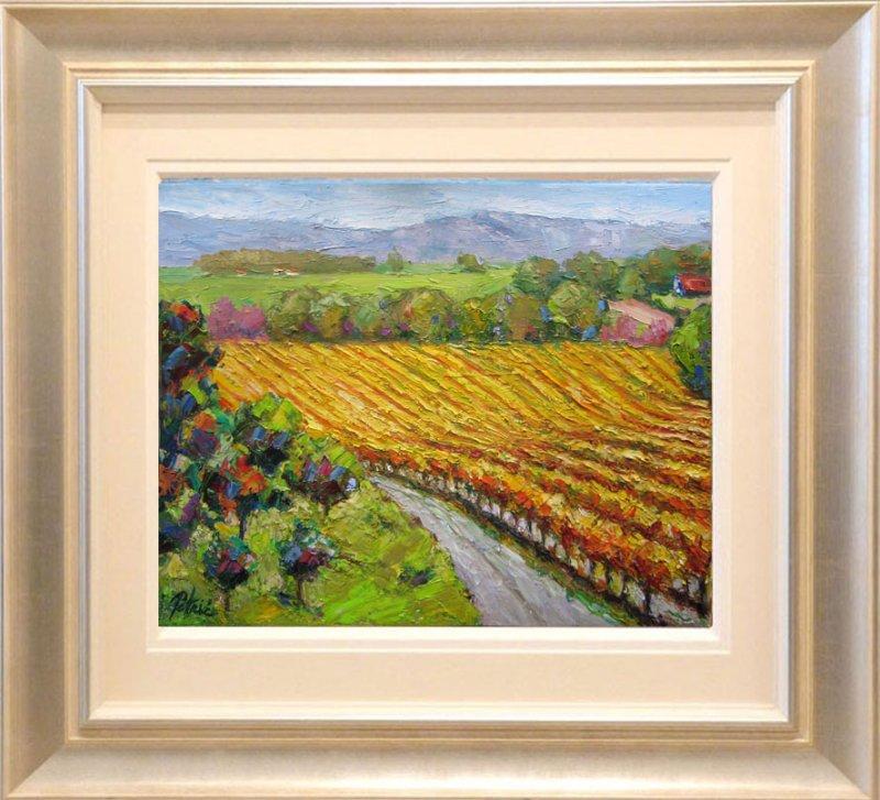 View of the vineyards, Painting Petrić Gordan