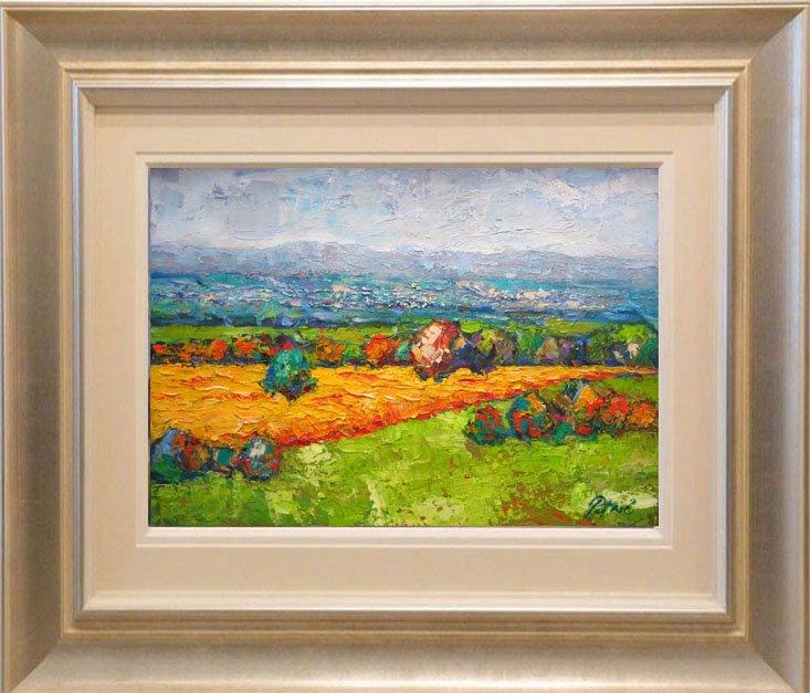 A view of the wheat field, Painting Petrić Gordan
