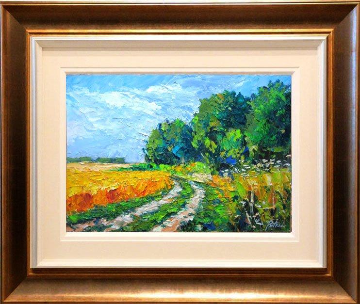 A path next to a wheat field, Painting Petrić Gordan