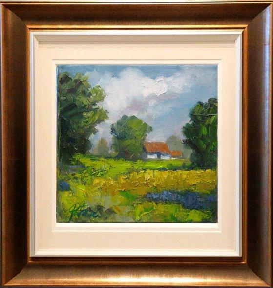 Farm in the spring, Painting Petrić Gordan