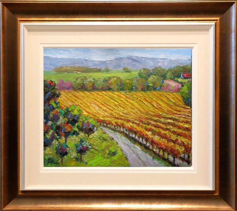 View of the vineyards, Painting Petrić Gordan