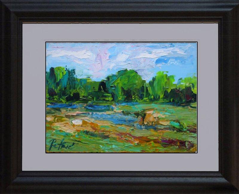 Spring landscape, Painting Petrić Gordan