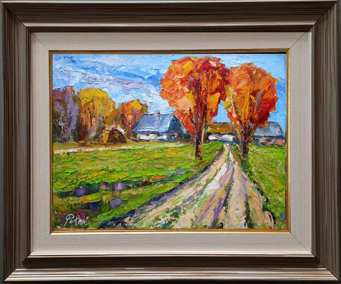 The road to the farm, Painting Petrić Gordan