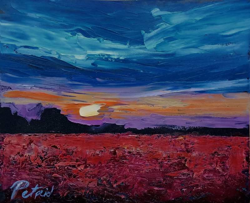 Evening, Painting Petrić Gordan