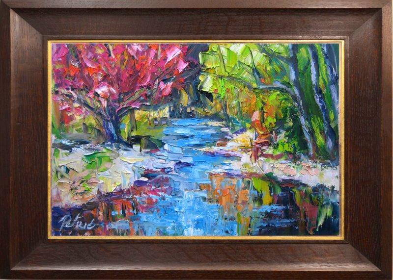 Forest river, Painting Petrić Gordan