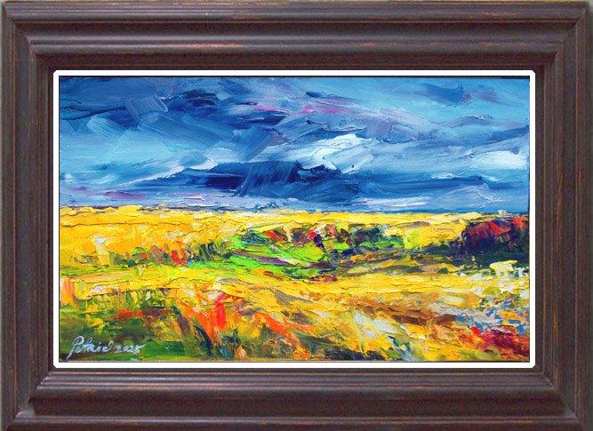 Clouds over the plain, Painting Petrić Gordan
