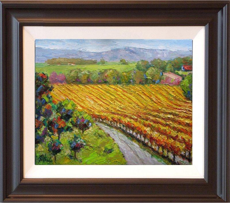 View of the vineyards, Painting Petrić Gordan