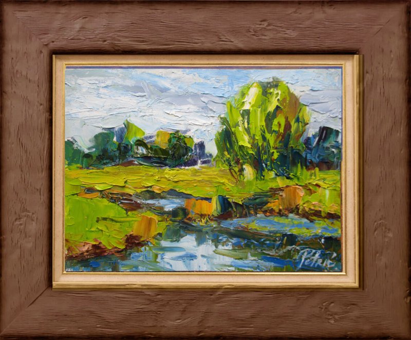 By the river, Painting Petrić Gordan