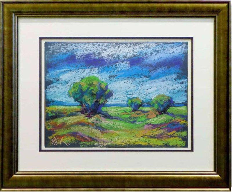 Trees in the meadow, Painting Petrić Gordan