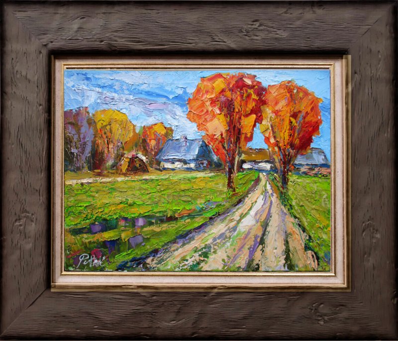 The road to the farm, Painting Petrić Gordan
