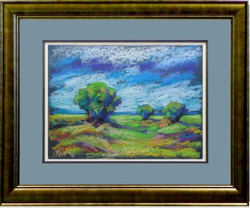 Trees in the meadow, Painting Petrić Gordan