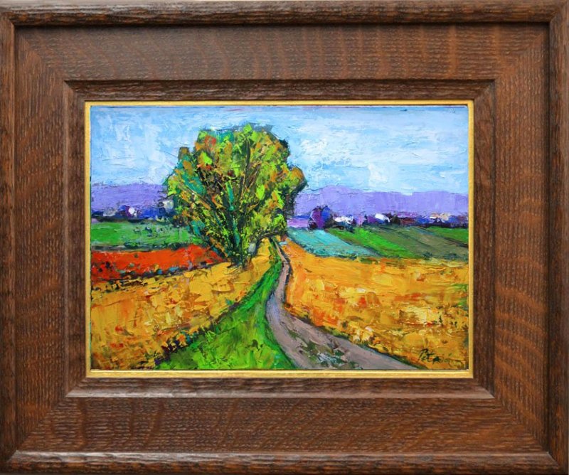 A view of the fields, Painting Petrić Gordan