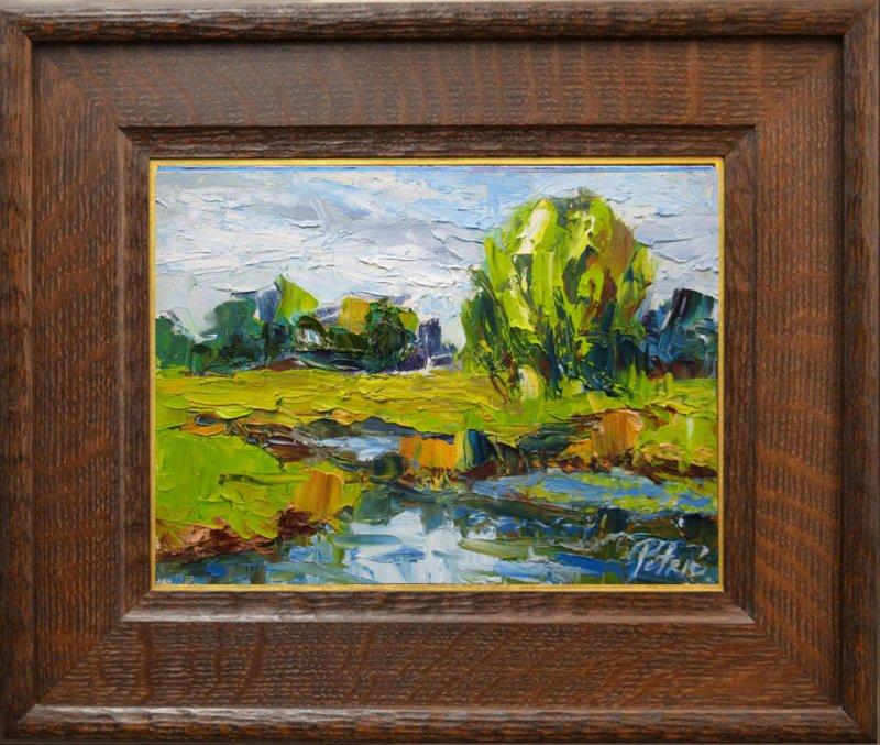 By the river, Painting Petrić Gordan
