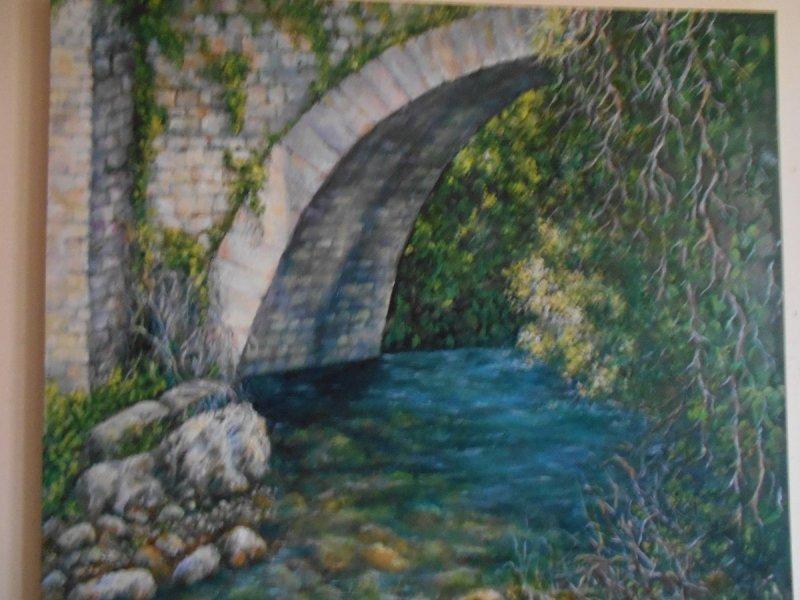 Bridge 1, Painting Andjelkovic Mirjana